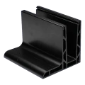 Kozza KE 105 – profilé aluminium en L pour balustrades tout verre 5000 mm noir 000-872 (2)