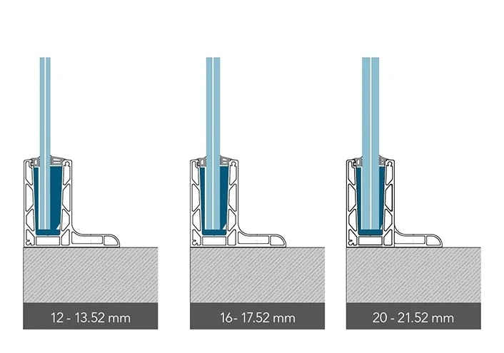 Kozza KE 105 – profilé aluminium en L pour balustrades tout verre 5000 mm noir 000-872 (5)