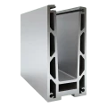 Kozza KF 1000 – aluminium U-profiel voor volledig glazen balustrades 5000 mm met drainage 000-878 (1)