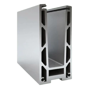 Kozza KF 1000 – aluminium U-profiel voor volledig glazen balustrades 5000 mm met drainage