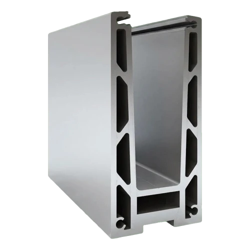 Kozza KF 1000 – aluminium U-profiel voor volledig glazen balustrades 5000 mm met drainage 000-878 (1)