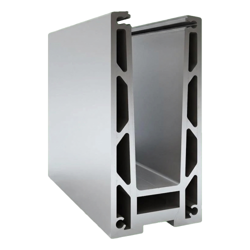 Kozza KF 1000 – profilé aluminium en U pour balustrades tout verre 5000 mm avec évacuation d'eau 000-878 (1)