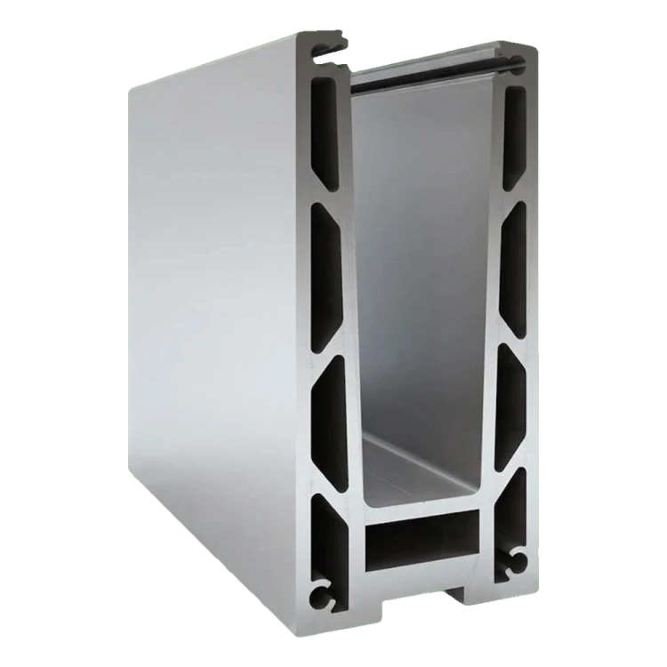 Kozza KF 1000 – profilé aluminium en U pour balustrades tout verre 5000 mm avec évacuation d'eau 000-878 (1)