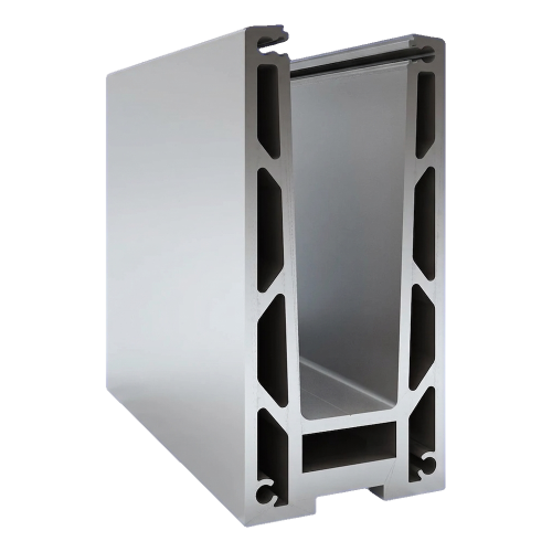 Kozza KF 1000 – profilé aluminium en U pour balustrades tout verre 5000 mm avec évacuation d'eau 000-878 (2)