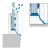Kozza KF 1000 – profilé aluminium en U pour balustrades tout verre 5000 mm avec évacuation d'eau 000-878 (7)