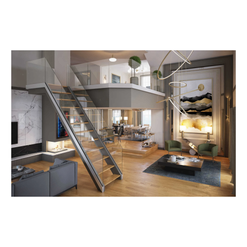 Kozza KE 120 – profilé U pour balustrades entièrement vitrées 5000 mm, fixation latérale 000-877 (2)