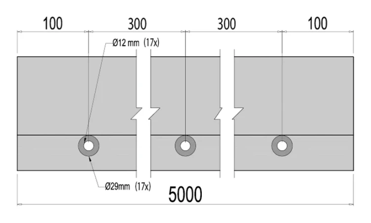 Kozza KE 120 – profilé U pour balustrades entièrement vitrées 5000 mm, fixation latérale 000-877 (7)