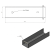 Profil en U connecteur support pour soubassement 250x55 vert GPV-700-43 (3)