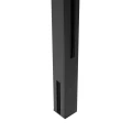 Poteau d'angle garde-corps 45x45x1283mm verre 8,72mm gris anthracite Kozza KR7500 000-890 (2)