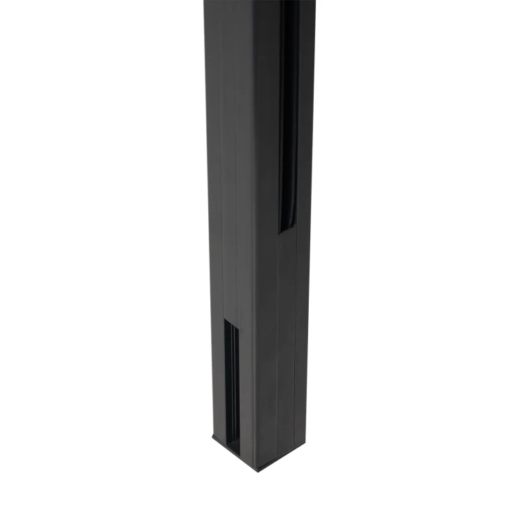 Poteau d'angle garde-corps 45x45x1283mm verre 8,72mm gris anthracite Kozza KR7500 000-890 (2)