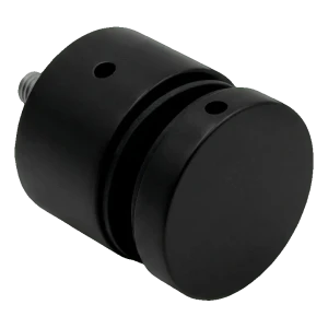 Fixation ponctuelle rotule PINOX pour verre Ø 50 mm noir mat – pour surface plane, filetage M10