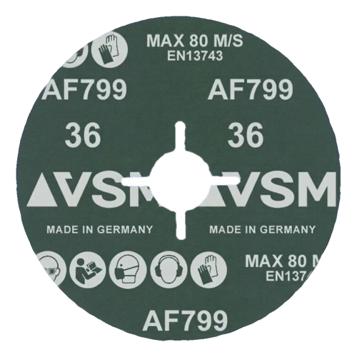 PFERD Actirox AF799 – disque fibre céramique 125 mm P36 pour acier et INOX 000-891 (2)