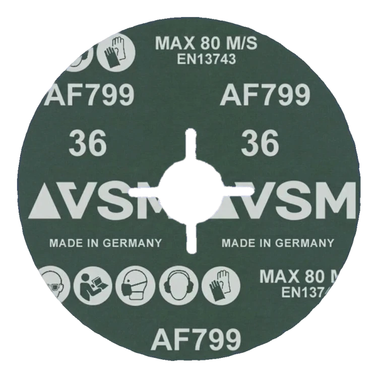 PFERD Actirox AF799 – disque fibre céramique 125 mm P36 pour acier et INOX 000-891 (2)