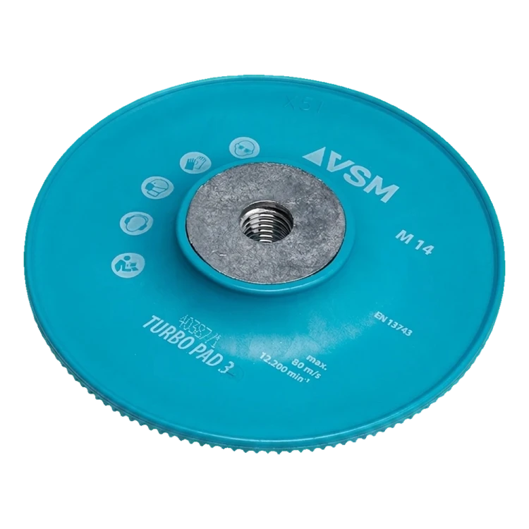 VSM Turbo Pad 3 – support cannelé pour disques fibreux 125 mm M14 000-933 (2)