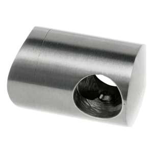 PSG doorvoerbeugel voor staaf Ø 12 mm – bevestiging aan buis 42,4 mm, AISI 304 gepolijst