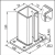 Base pour poteau de clôture 80x80 mm 8 mm vert 000-787 (5)