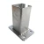 Basis voor hekpaal 80x80 mm 8 mm verzinkt 000-785 (1)