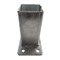 Basis voor hekpaal 80x80 mm 8 mm verzinkt 000-785 (3)