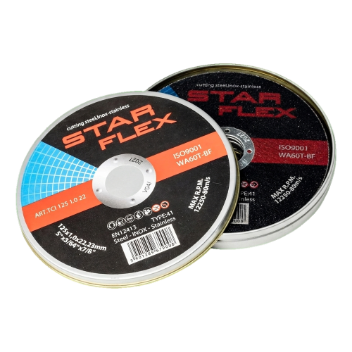Starflex – kit de disques de coupe pour acier et inox 125×1,0 mm (10 pcs) 000-950 (1)