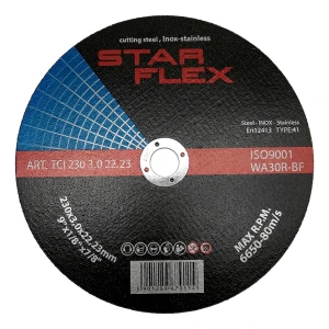 Disque de coupe Starflex pour acier et INOX 230 × 3,0 mm type 41