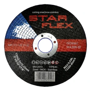 Star Flex – disque de coupe pour acier et INOX 125 × 2,5 mm (type 41)