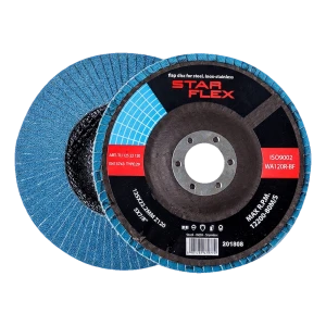 Star Flex – disque à lamelles courbé T29 125 mm zircone Z120 INOX