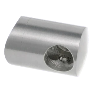 Support de balustrade PSG terminal gauche pour barre ø 12 mm sur tube ø 42,4 mm – acier inoxydable AISI 304 satiné