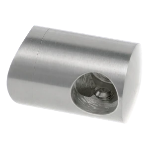 PSG support terminal gauche de rampe pour tige ø 16 mm sur tube 42,4 mm – acier inoxydable satiné