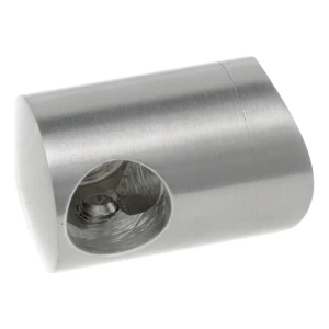 PSG support de fin droit pour balustrade pour tige ø 12 mm sur tube 42,4 mm – acier inoxydable AISI 304 poli