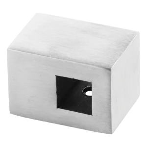 Support traversant PSG pour garde-corps pour barre 10x10 mm – fixation sur surface, AISI 304 satiné