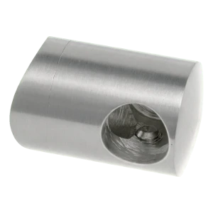 PSG support d'extrémité gauche pour tige ø 12 mm sur tube 42,4 mm – acier inoxydable AISI 304 poli