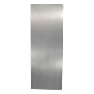 Kozza capuchon latéral en aluminium pour profilé de balustrade vitrée U – satiné 121×45 mm