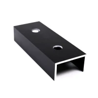 Profielconnector 12cm Geanodiseerd