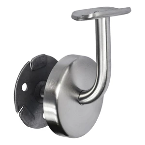 Fixation murale pour main courante de balustrade fi 42,4 mm en acier inoxydable AISI 304 – satiné