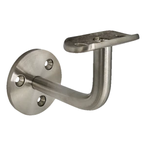 Support mural pour main courante de balustrade fi 60 mm – acier inoxydable AISI 304 satiné, système 42,4 mm