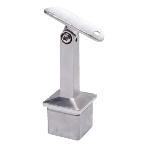 Support de main courante articulé PSG collé 42,4 mm pour poteau 40x40 mm AISI 304 satiné