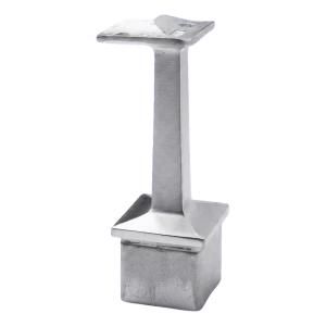 Support de main courante d'angle 42,4 mm pour poteau 40x40 mm – acier inoxydable AISI 304 satiné