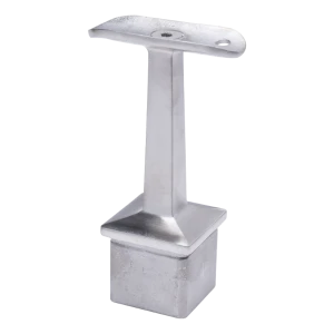 Postal – support de main courante balustrade Ø42,4 mm sur poteau 40x40x2 mm, acier inoxydable AISI 304 satiné