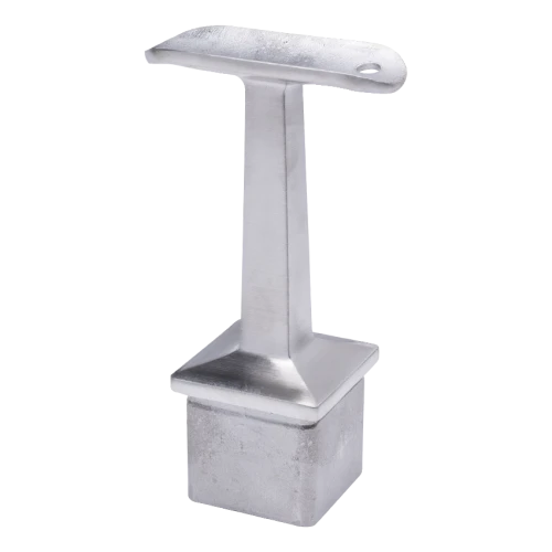PSG support de main courante balustrade inox 42,4 mm pour poteau 40x40 mm – collé, satiné 001-046 (1)