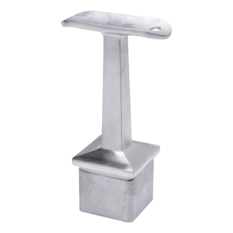PSG support de main courante balustrade inox 42,4 mm pour poteau 40x40 mm – collé, satiné 001-046 (1)