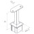 PSG support de main courante balustrade inox 42,4 mm pour poteau 40x40 mm – collé, satiné 001-046 (2)