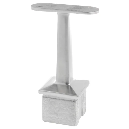 PSG support de main courante plate collé au poteau 40×40 mm – acier inoxydable AISI 304 satiné 001-051 (1)