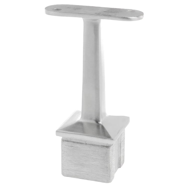 PSG support de main courante plate collé au poteau 40×40 mm – acier inoxydable AISI 304 satiné 001-051 (1)