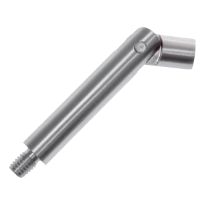 Tige articulée de support de main courante fi 12 × 75 mm – acier inoxydable AISI 304, satiné