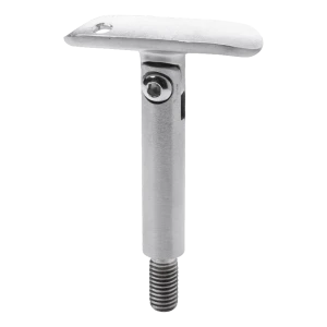 Tige de support articulée pour main courante fi 12×75 mm AISI 304 – système 42,4 mm, filetage M8