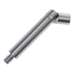 Tige de support main courante articulée ø 14 mm L75 mm – acier inoxydable AISI 304 satiné