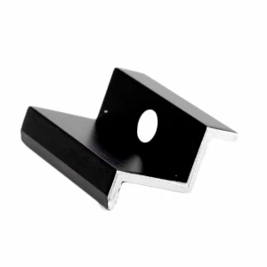 Eindklem H30 aluminium 6060 gat M8 Geanodiseerd