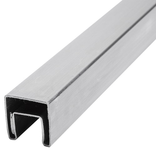 PSG Glazen opleggreep 40x40 mm AISI 304 satijn – 2500 mm 001-082 (1)