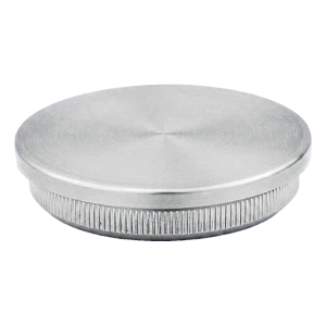 Bouchon plat à enfoncer pour tube de balustrade Ø42,4 mm AISI 304 satiné