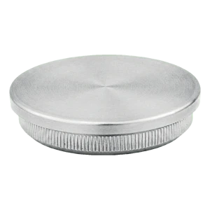 Bouchon plat à enfoncer pour tube de balustrade 42,4 mm AISI 304 satiné